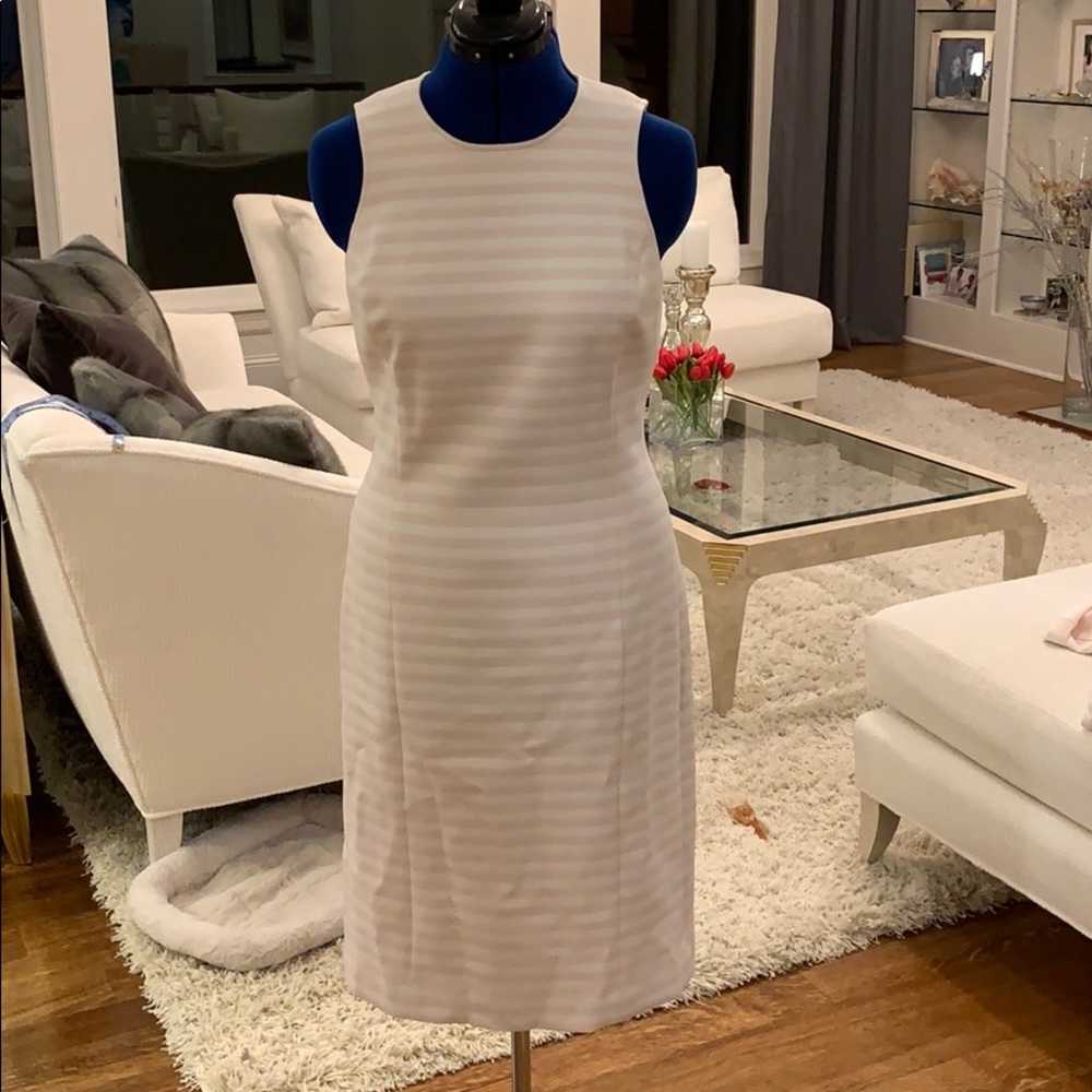 Never been worn sheath in beautiful fabric